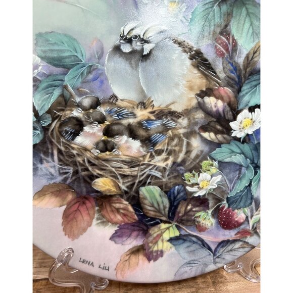 W L George Tender Lullaby Limited Edition Collector Plate By Lena Liu Natures Po - Picture 2 of 3